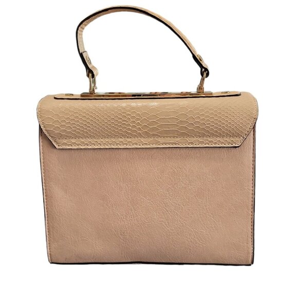 Dune London Women's Hand Bag Pink Gold Colour Faux Alligator Pattern - Picture 3 of 11